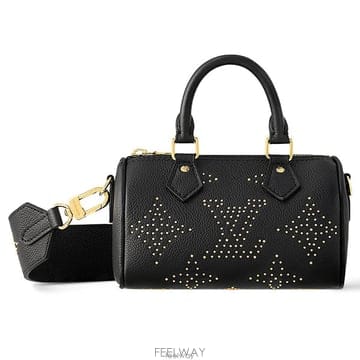 26 FW 루이비통 Nano Speedy 나노 스피디 골드톤 스터드 모노그램 숄더백