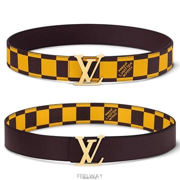 Louis Vuitton 26 FW ���̺��� LV �̴ϼ� 40mm �������� �ٹ̿� �� ĵ���� �мųʺ� ��Ʈ26 FW ���̺��� LV �̴ϼ� 40mm �������� �ٹ̿� �� ĵ��