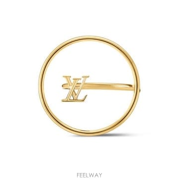 26 FW 루이비통 LV Eclipse 이클립스 바그 로테이트 어라운드 서클 골드톤 링