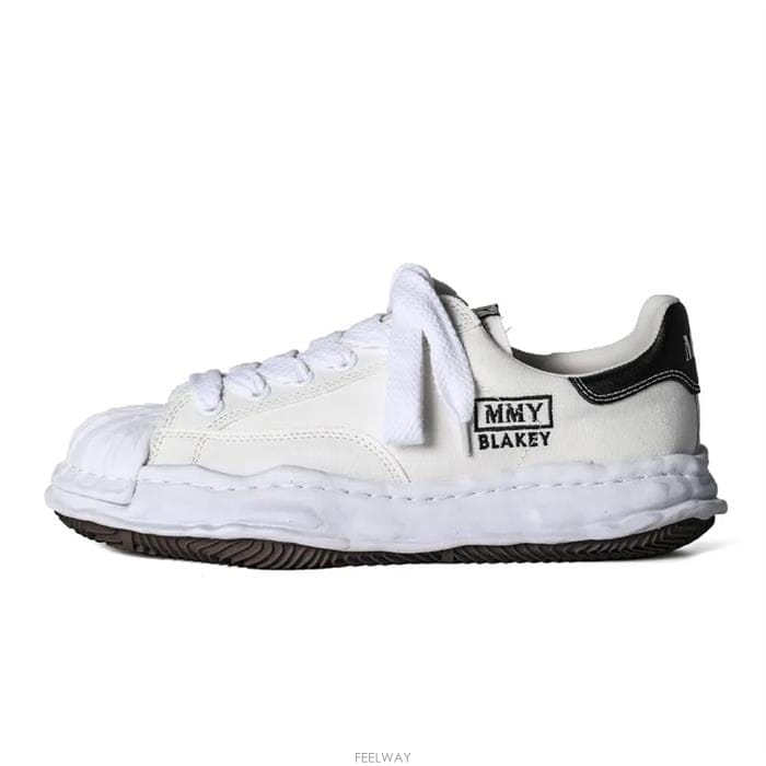 25SS 미하라야스히로 공용 블레이키 캔버스 로우탑 스니커즈 A08FW735 WHITE