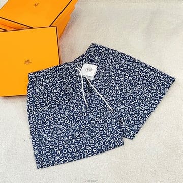 [국내] 정품/두배보상/남성/에르메스 수영복/팝콘 캔버스 스윔 트렁크 블루