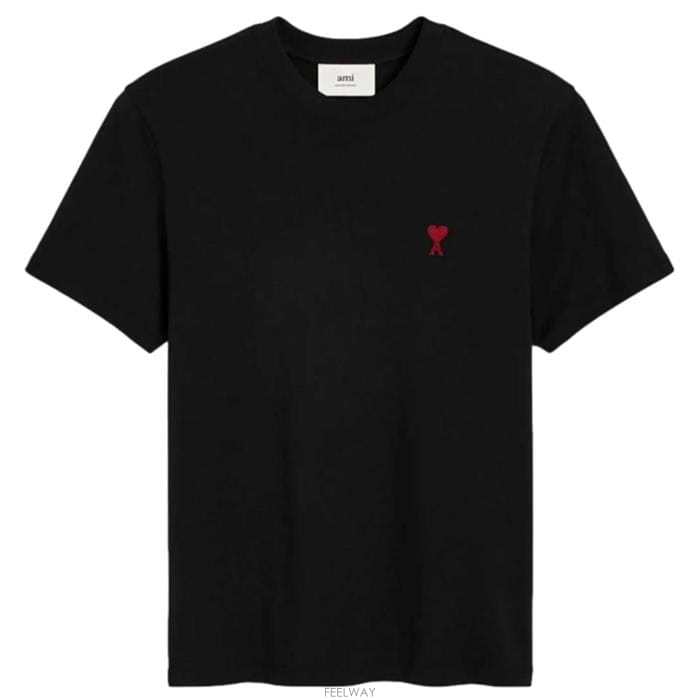 25SS 아미 남성 공용 하트 로고 라운드 반팔 티셔츠 BFUTS035 724 001