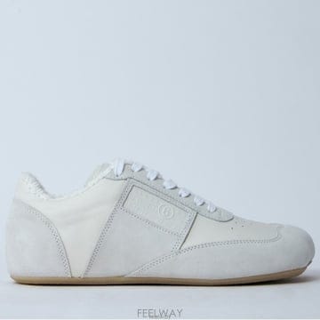 26 FW MM6 메종 마르지엘라 아토믹 Anatomic 레더 스니커즈 화이트 S66WS0106 P6435 T
