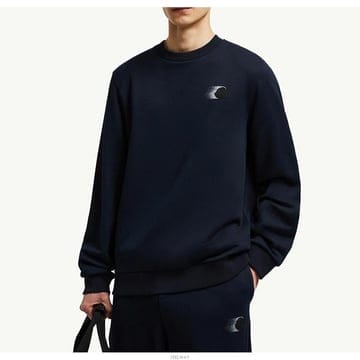 Moncler 8H00012 809KR 742/ �׷��� �� �ΰ� ��ġ ��ư ���̺� Ʈ�� ����8H00012 809KR 742/ �׷��� �� �ΰ� ��ġ ��ư ���̺� Ʈ