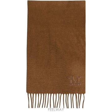26 FW 막스마라 Wsdalia 웨스달리아 M로고 프린징 엣지 카라멜로 머플러