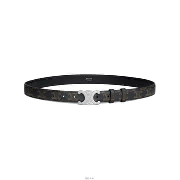 [당일] 25FW 셀린느 미디움 트리옹프 벨트 캔버스 블랙 45AKA2ACO 38SI