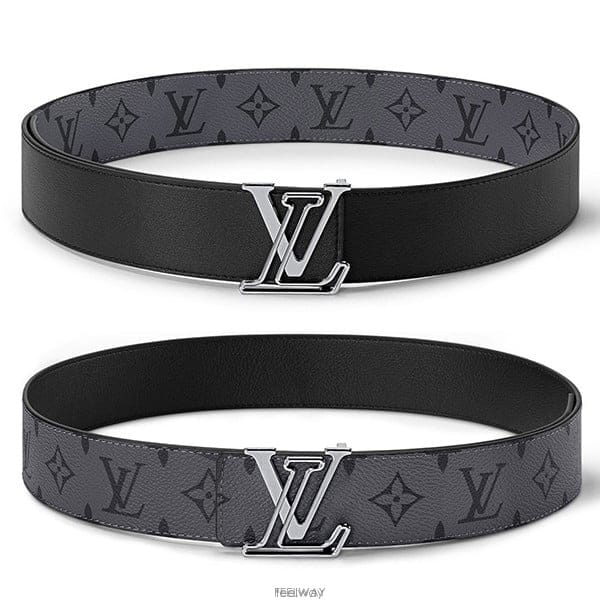 루이비통 LV 라인 40MM 다크그레이 이클립스 버클 리버서블 벨트