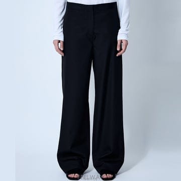 26 FW 토템 트위스트 판넬 심 컨스트럭션 미드라이즈 코튼 팬츠 블랙 253 WRB0295 FB0