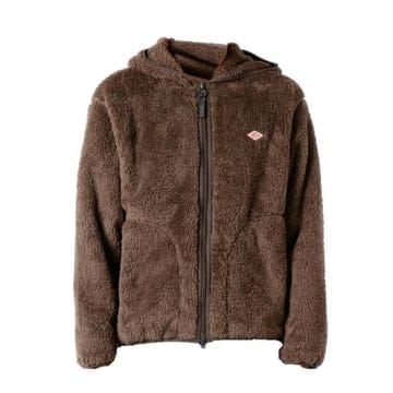 단톤 DTA0018 000 MOCHA 여성 후드 집업 DANTON