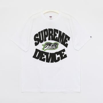 슈프림 프린트로고 굿이너프 디바이스 반팔 남성 티셔츠 SS25T17 WHITE
