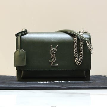 [명품다올동래] 생로랑 YSL 선셋 미듐 그린 숄더백 442906