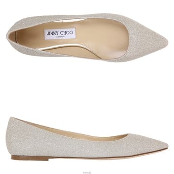 Jimmy Choo [����/����]25SS ROMYFLATDGZ PLATINUMICE ������ �������� �ι� �÷�����[����/����]25SS ROMYFLATDGZ PLATINUMICE ������ ������