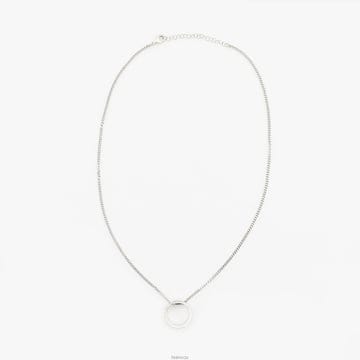 마르지엘라 26FW MM6 미니멀 로고 펜던트 링 넥클리스 목걸이 SM6UU0048 P7296 951