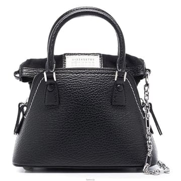 메종마르지엘라 25FW 5AC 마이크로 체인 숄더토트백 블랙 S56WG0081 P4455 T8013