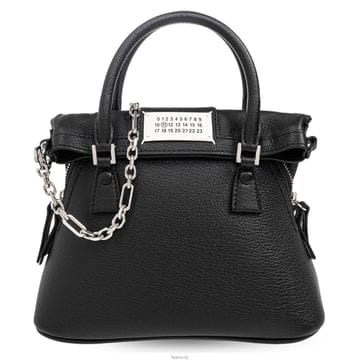 메종마르지엘라 25FW 5AC 마이크로 토트숄더백 블랙 SB1WG0036 P5348 T8013