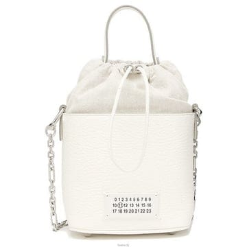 메종마르지엘라 25FW 5AC 스몰 버킷크로스백 화이트 S61WG0035 P4348 H0157