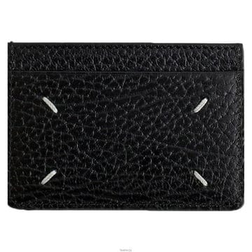 메종마르지엘라 25FW 스티치 로고 카드지갑 블랙 SA1VX0005 P4455 T8013