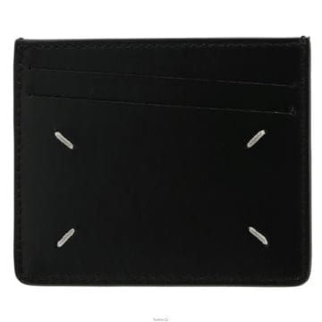 메종마르지엘라 25FW 스티치 로고 카드지갑 블랙 SA1VX0009 P4745 T8013