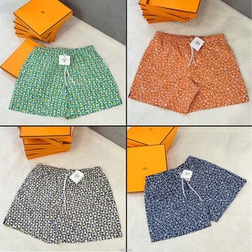 [국내] 정품/두배보상/남성/에르메스 수영복/팝콘 캔버스&쿼드리 H 캔버스 스윔 트렁크