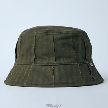 반스 양면 로고 모티프 버킷 햇