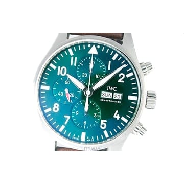 [방씨네 아빠시계]IWC 파일럿 377726 레이싱 크로노 그린 한정판 자동