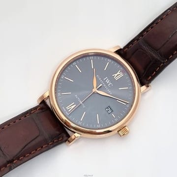 [와치앤] IWC IW356511 포르토피노 핑크골드 그레이판 오토 40mm
