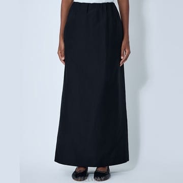 26 FW 더로우 Saul 사울 엘라스틱 웨이스트 미디 스커트 블랙 9045 W3838 BLK