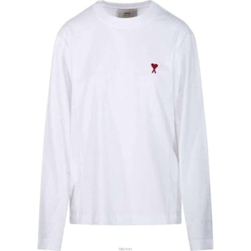 (당일) 25FW 아미 하트 로고 화이트 긴팔 티셔츠 BFUTS235 724 100