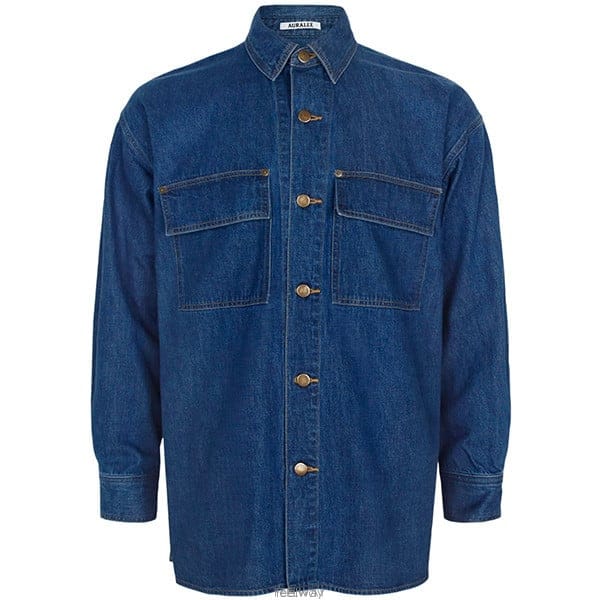 오라리 미디엄워시드인디고 셀비지 라이트 오즈 데님 셔츠 A25SS01SD MIDIUM WASHED I