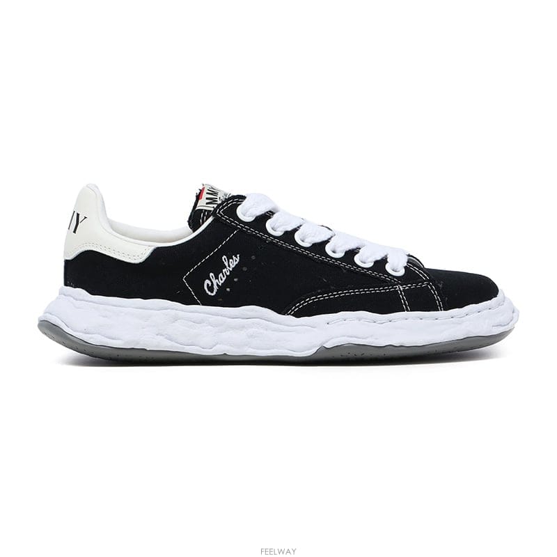 미하라야스히로 찰스 OG솔 캔버스 스니커즈 A12FW703 BLACK