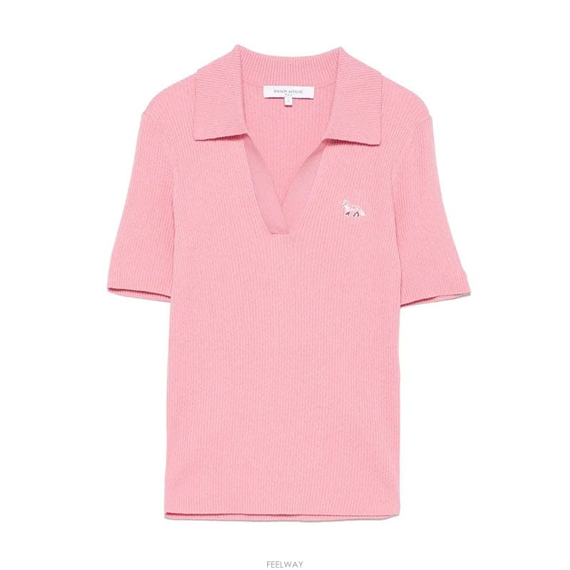 메종키츠네 베이비 폭스 패치 폴로 티셔츠 OW00201KT1091 0139