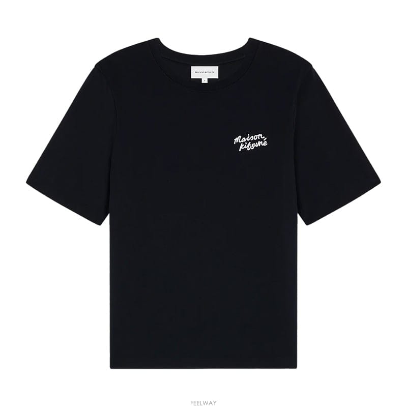 메종키츠네 핸드라이팅 반팔 티셔츠 MW00126KJ0119 O197