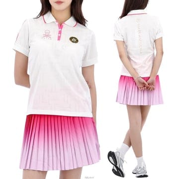 마크앤로나 T-마크 패턴 폴로 반팔 티셔츠 화이트