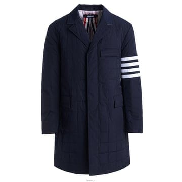 24FW 사선 완장 패딩 코트 네이비 MOD066X 07259 415
