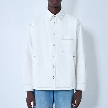 26 FW 자크뮈스 La Chemise Boulanger 탑스티칭 포켓 셔츠 25HOUM00115AD00018 11C