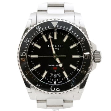 구찌 다이브 스틸 블랙 40mm