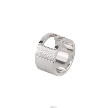 (대전중고명품)구찌 G로고 실버 반지 12호 11.8mm