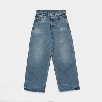 아크네 빈티지 블루 워시 1981 와이드 데님 여성 팬츠 C00087 AUZ