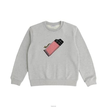 14주년 초코렛바 패치 맨투맨 그레이 700TS53 804