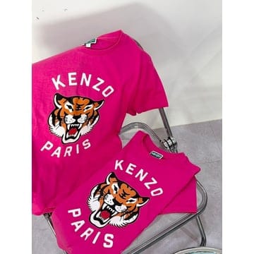 Kenzo 25SS ���� Ű�� Ƽ���� K61054 ��ũ Girls 8,10,12,14A25SS ���� Ű�� Ƽ���� K61054 ��ũ Girls 8,10,12,14A
