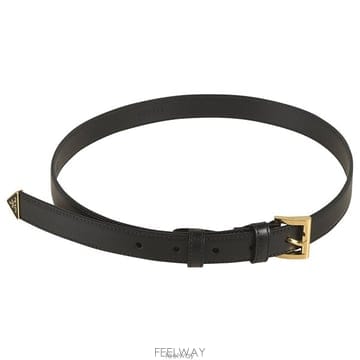 26 FW 프라다 25mm 트라이앵글 로고 버클 벨트 1CC6258NQ
