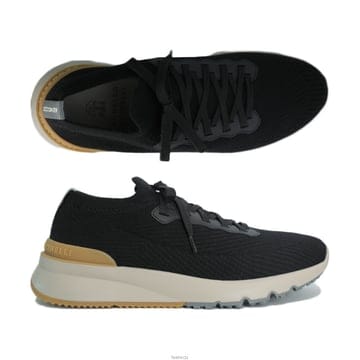 25FW 로고 탭 스니커즈 블랙 MZUWLBO253 CGN21