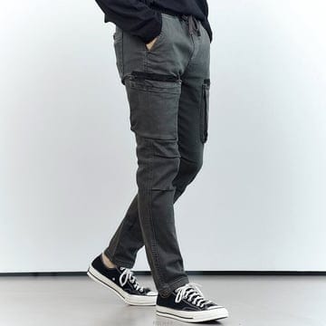 신상 색상굿!!! 피그먼트가공 투포켓밴딩팬츠 28~38Size 2컬러
