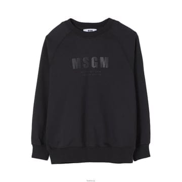 엠에스지엠 키즈 로고 프린팅 스웻셔츠 블랙