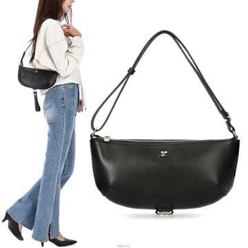 꾸레쥬 홀리 이클립스 레더 숄더백 325GSA190CR0065 BLACK