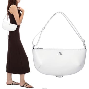 꾸레쥬 홀리 이클립스 레더 숄더백 325GSA190CR0065 BLANCCASSE