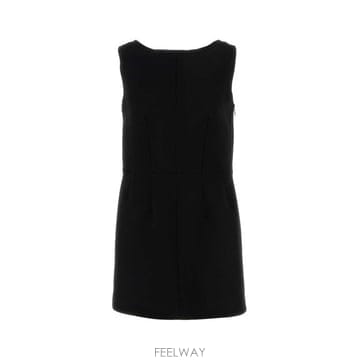 프라다 나테 미니 드레스 블랙