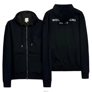 [당일출고] 25FW 우영미 백로고 후드집업 블랙 W253TS47723B