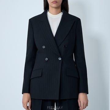26 FW 구찌 더블 브레스트 핀스트라이프 울 수트 블레이저 자켓 블랙 832457 Z7ASO 11