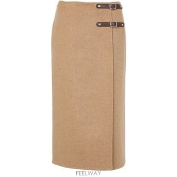 막스마라 Curzio 미디 스커트 카멜로